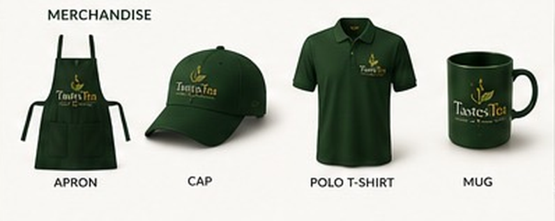 TastesTea merchandise range